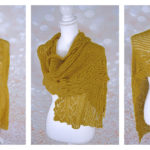 Dayflower Lace Stole Free Knitting Pattern