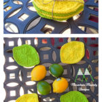Lemon Lime Coaster Knitting Pattern
