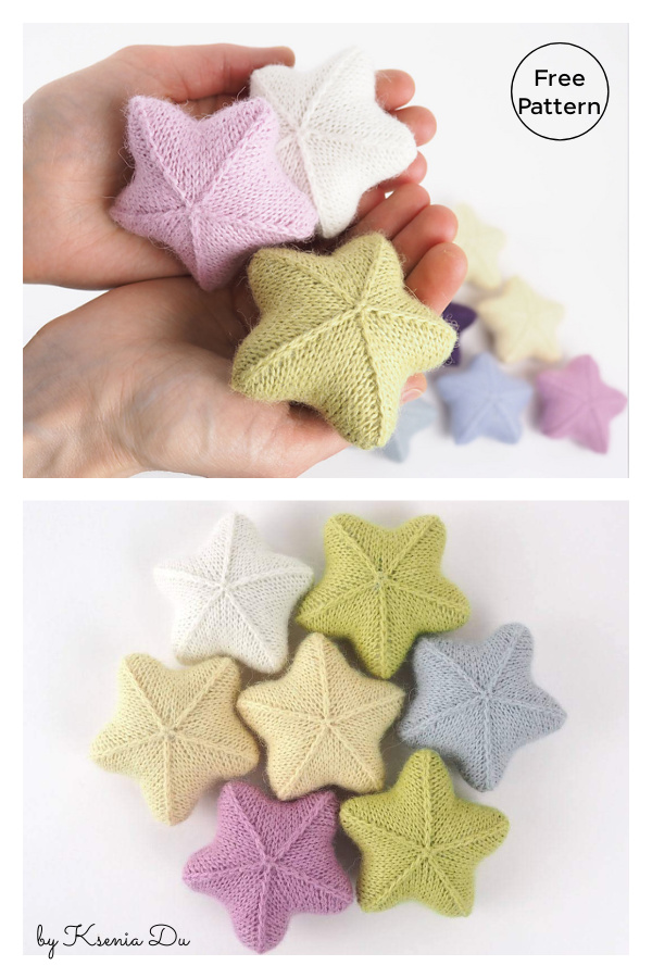 Modèle de tricot gratuit avec ornement de petite étoile
