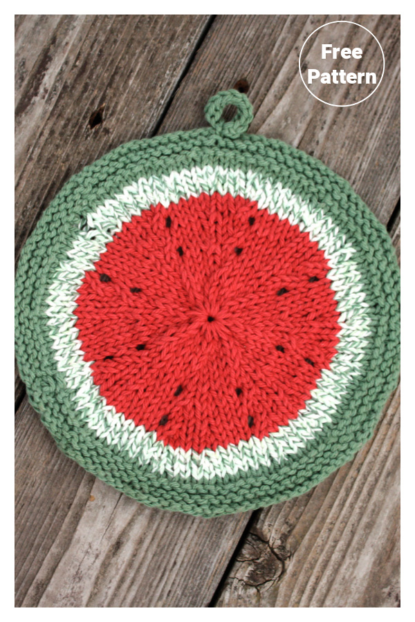 Melon Dishcloth Free Crochet Pattern