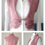 Oh My Cropped Vest Free Knitting Pattern