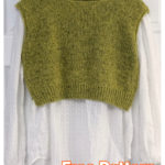 Piece and Love Vest Free Knitting Pattern