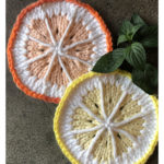Slice of Citrus Coaster Free Knitting Pattern