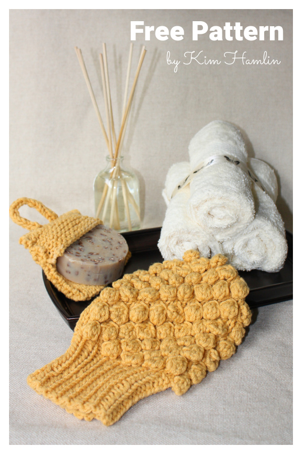 Spa Scrubby and Soap Pocket Free Knitting Pattern