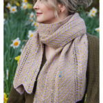 Tweedy Stripes Chevron Scarf Free Knitting Pattern