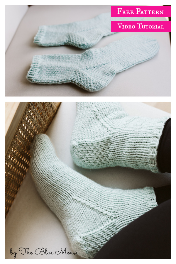 Vanilla Socks Free Knitting Pattern and Video Tutorial