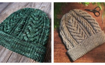 Lake Reed Beanie Free Knitting Pattern