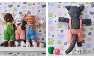 Toy Cat Free Knitting Pattern