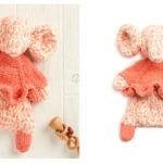 Ballerina Elephant Rag Doll Free Knitting Pattern