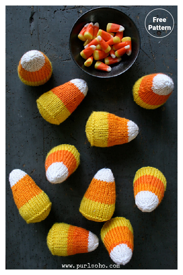 Candy Corns Free Knitting Pattern