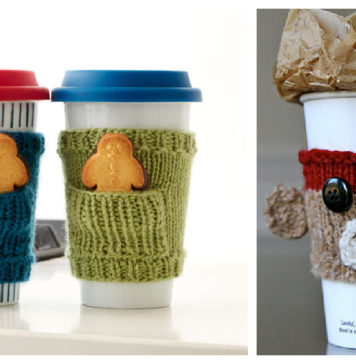 8 Easy Cup Cozy Free Knitting Patterns Easy Cup Cozy Free Knitting Patterns