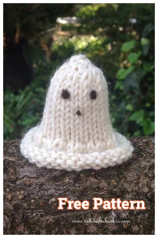 Halloween Ghost Free Knitting Pattern