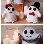 Happy Halloween Ghosts Knitting Pattern