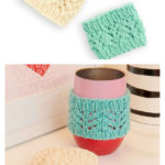 Lace Cup Holder Free Knitting Pattern