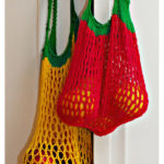 Lemon and Strawberry Bag Market Duo Free Knitting Pattern