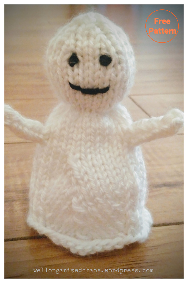 Little Ghost Friend Free Knitting Pattern 
