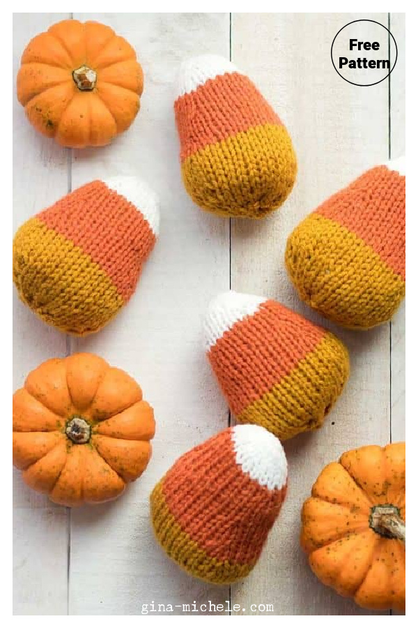 Plush Candy Corn Free Knitting Pattern