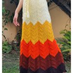 Sunset Mirage Striped Skirt Free Knitting Pattern