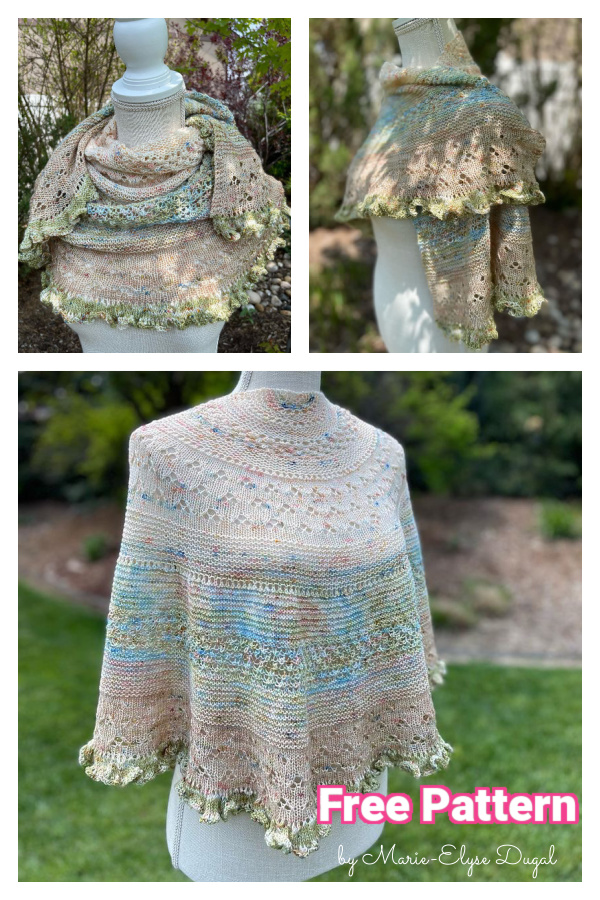 Tales of the Garden Shawl Free Knitting Pattern 