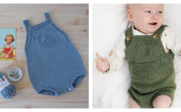 10+ Baby Romper Free Knitting Pattern