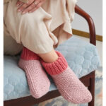 Cosy Slipper Socks Free Knitting Pattern