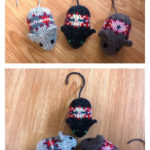 Fair Isle Mice Free Knitting Pattern