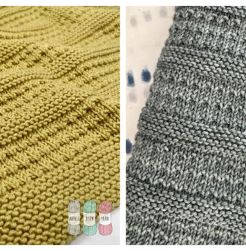 Harvey Baby Blanket Free Knitting Pattern and Video Tutorial