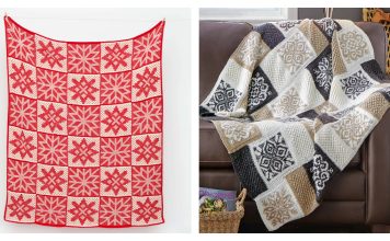 Snowflakes Blanket Free Knitting Patterns Snowflakes Blanket Free Knitting Patterns