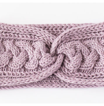 Summit Cables Headband Free Knitting Pattern