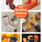 10+ Halloween Pumpkin Socks Knitting Patterns