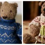 Bear in Sweater Free Knitting Pattern