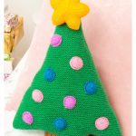 Christmas Tree Cushion Knitting Pattern