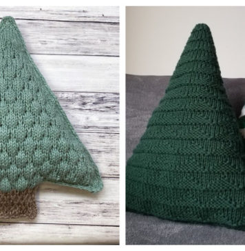 Christmas Tree Pillow Knitting Patterns