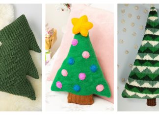 Christmas Tree Pillow Knitting Patterns