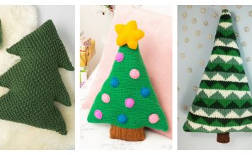 Christmas Tree Pillow Knitting Patterns