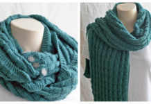 Convertible Spruce Cowl Free Knitting Pattern