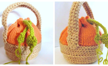 Fall Favour Bag Free Knitting Pattern
