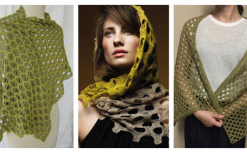Honeycomb Lace Shawl Knitting Patterns