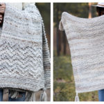 Modern Mountain Throw Blanket Free Knitting Pattern