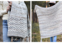 Modern Mountain Throw Blanket Free Knitting Pattern
