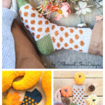 Pumpkin Colorwork Socks Knitting Pattern