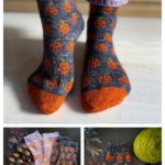 Pumpkin Socks Knitting Pattern