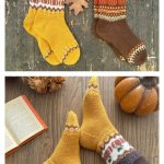 Pumpkin patch Socks Knitting Pattern