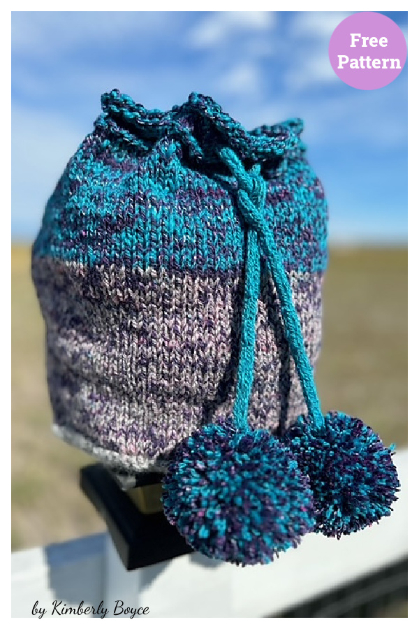 Scrappy Project Bag Free Knitting Pattern