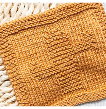 Simple Cactus Dishcloth Free Knitting Pattern