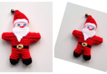 Tiny Christmas Santa Free Knitting Pattern