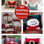 10+ Christmas Pillow Cushion Knitting Patterns