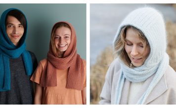 10+ Hood Scarf Free Knitting Patterns