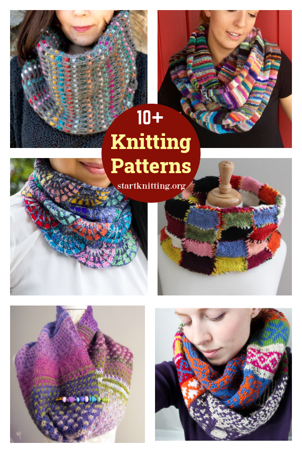 10+ Stash Busting Cowl Knitting Patterns 