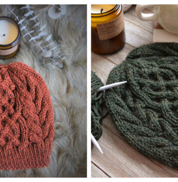 Blacksod Cable Hat Knitting Pattern
